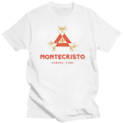 Monte Cristo Cuban Cigar Logo T Shirt Mens Tee Many Colors Gift New Short Sleeve O-Neck Cotton T-shirt