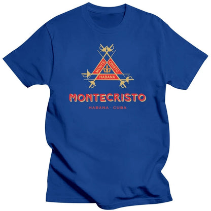 Monte Cristo Cuban Cigar Logo T Shirt Mens Tee Many Colors Gift New Short Sleeve O-Neck Cotton T-shirt