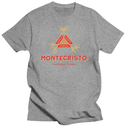 Monte Cristo Cuban Cigar Logo T Shirt Mens Tee Many Colors Gift New Short Sleeve O-Neck Cotton T-shirt