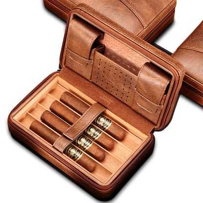 Traveling Humidor | Cigar Travel Case Leather | El Puro Cigar Store