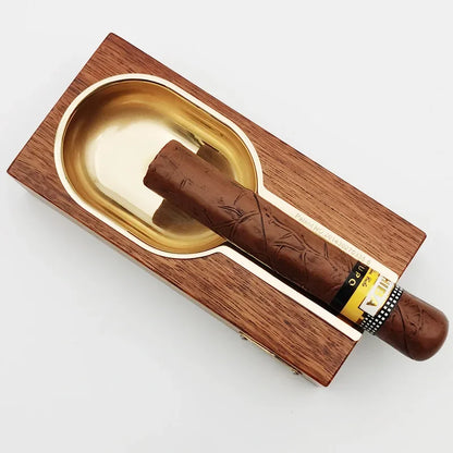 Ashtray For Cigarette | Walnut Cigar Ashtray | El Puro Cigar Store