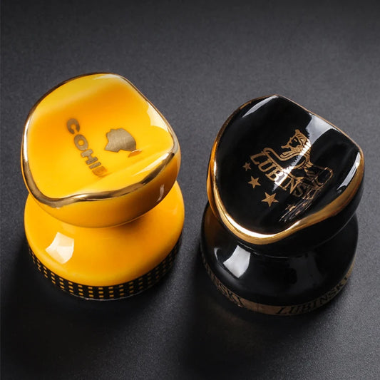 Mini Cigar Display Stand Ceramic Cigar Holder Ashtray Holder Travel Cigarette Rack Smoking Accessories